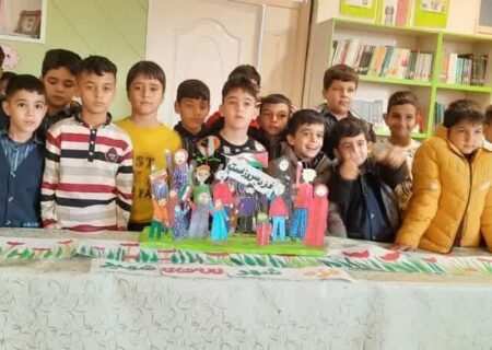 اجرای گل لاله‌های غزه در اسدآباد