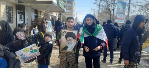 حماسه سازی مردم شهرستان رزن در جشن ۴۴ سالگی انقلاب اسلامی