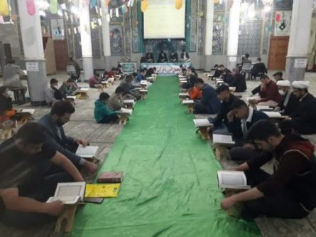 محفل جزءخوانی قرآن در اسدآباد به روایت عکس