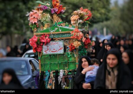 ورود نمادین کاروان امام حسین(ع) به کربلا در مریانج