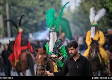 ورود نمادین کاروان امام حسین(ع) به کربلا در مریانج