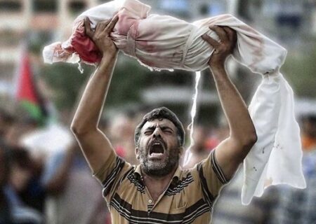حرمله‌های اسرائیل کودکان مظلوم غزه را قتل عام می‌کنند