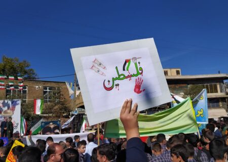 حضور باشکوه مردم ملایر در راهپیمایی روز ۱۳ آبان