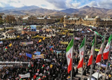 راهپیمایی ۱۳ آبان‌ در همدان همزمان با سراسر کشور