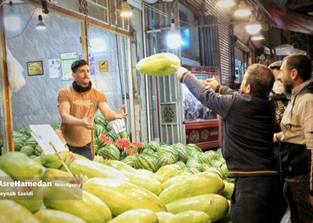 بازار شب یلدا در همدان