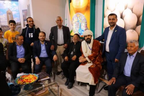 حضور پدر سفال ایران در غرفه استان همدان