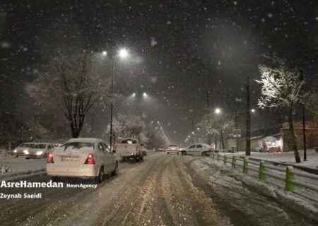 آغاز بارش‌ برف از امشب در همدان