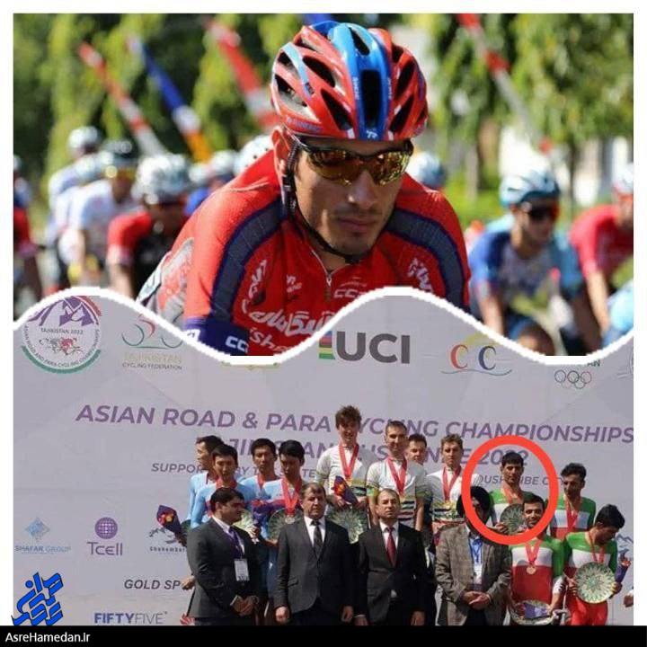 مدال برنز دوچرخه‌سوار نهاوندی در مسابقات قهرمانی آسیا