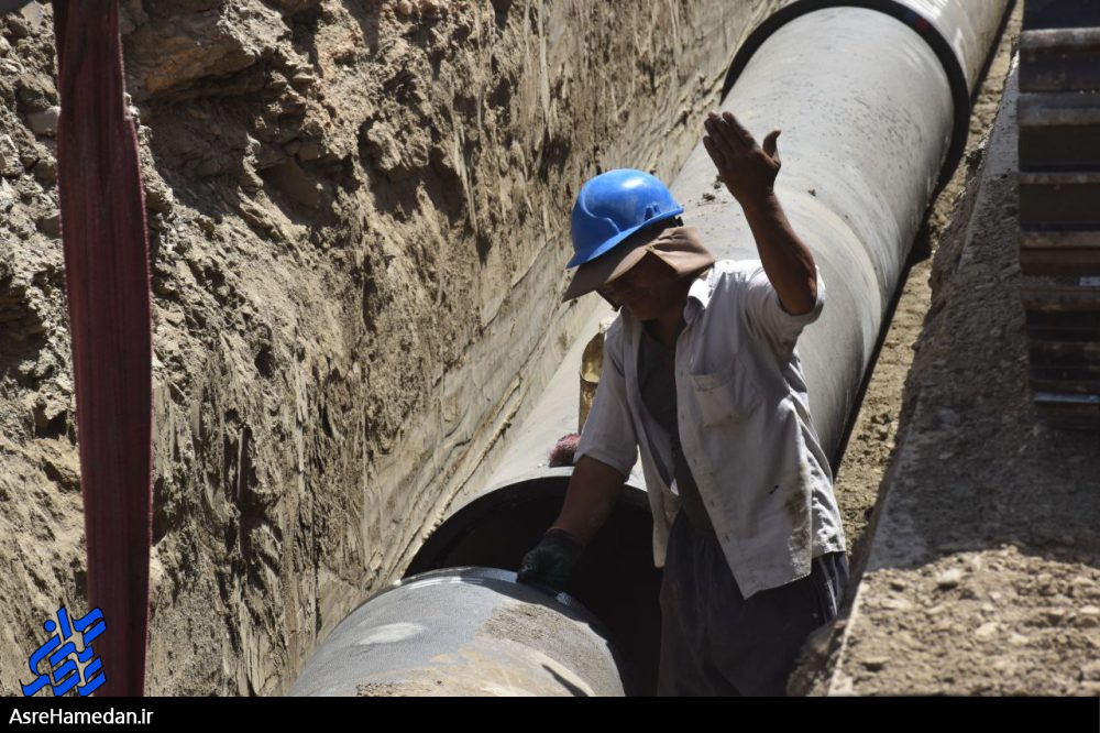 روند کار خط انتقال آب از سد تالوار به همدان/تلاش شبانه‌روزی برای رساندن آب به همدان
