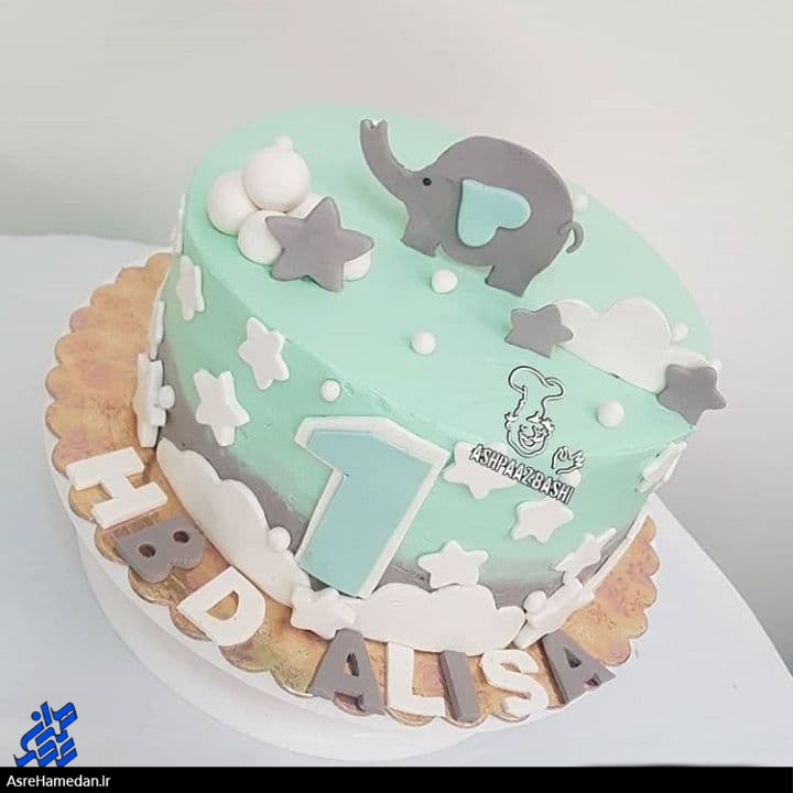 کیک های پر رنگ و لعاب با طراحی فوندانت